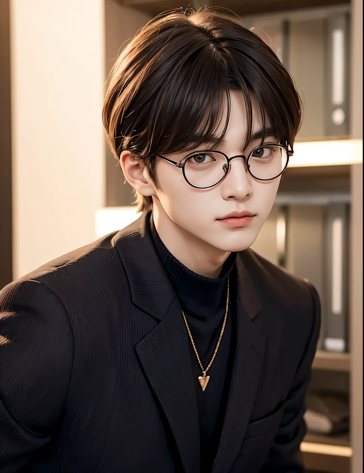 Kim Taehyung with glasses 