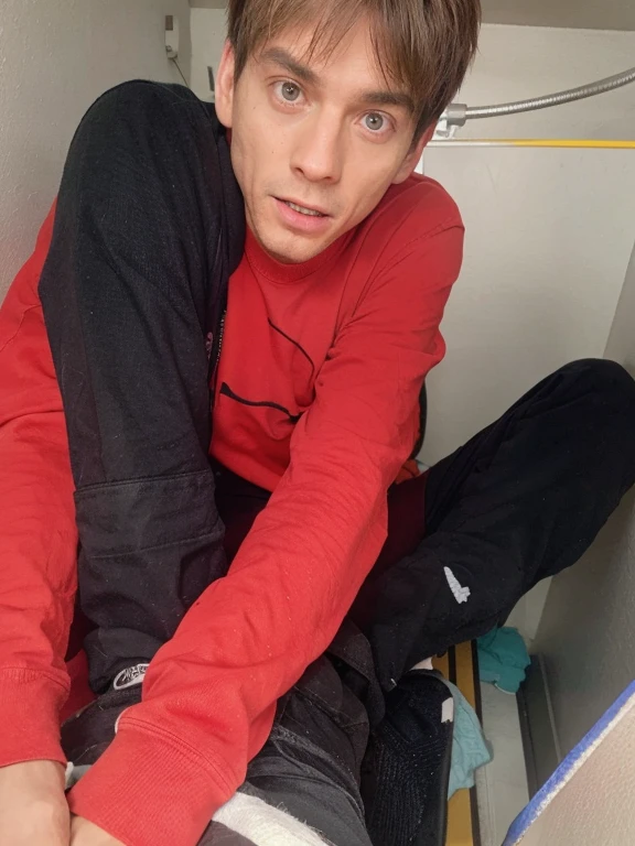 Make him look very scary