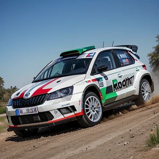 Skoda wrc rally car