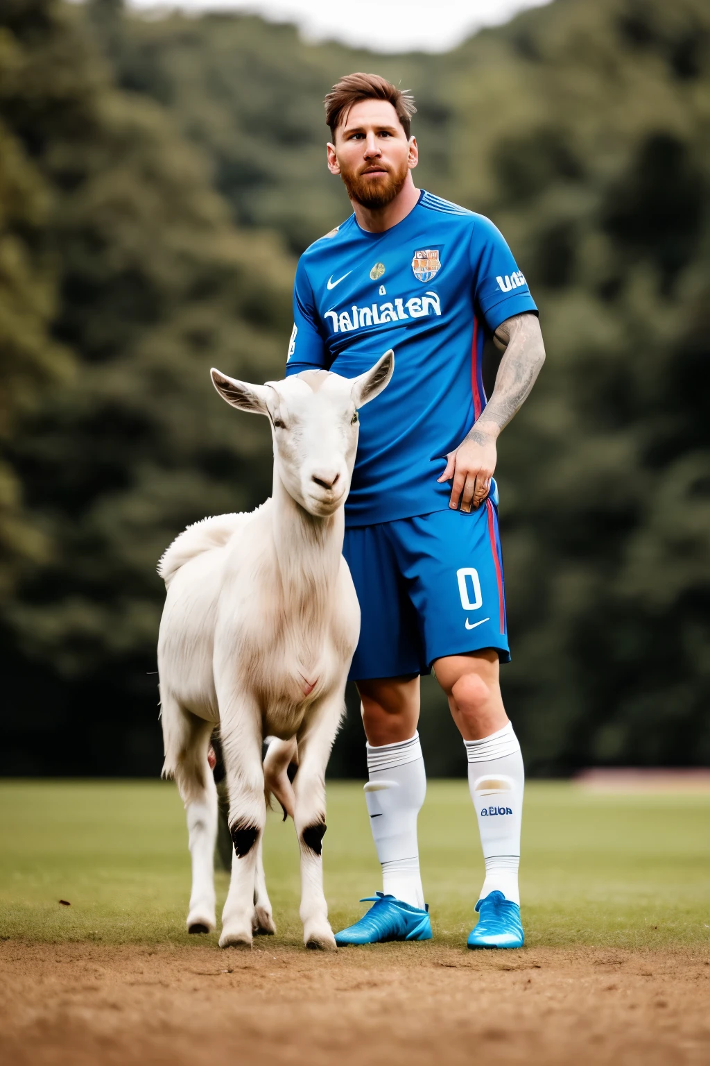RAW photo in sequence, uma imagem de Messi, ((standing with head up, showscasing a goat-like pose)), clearly visible face details, planos de fundo pouco desfocados, luzes naturais, HDR, fotografia realista, fotografia profissional, flertando com o espectador, visualidad alto, fotorrealista, Icon, low pregnancy, 4k, alta qualidade, film grain, Fujifilm XT3
RAW photo in sequence, uma imagem de Messi, ((sent