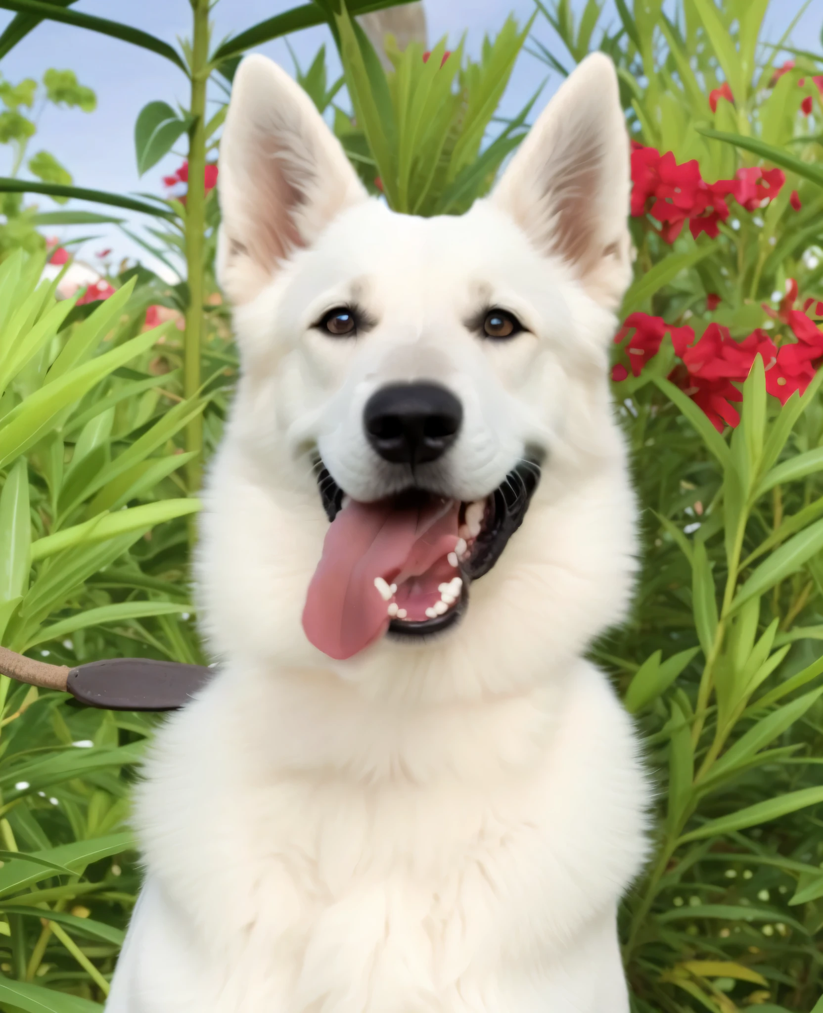 um cachorro muito bonito, Swiss Shepherd breed, their hair is long and well demarcated, their hair is long and silky, um cachorro muito foto, 4K HD resolution, imagem de alta qualidade, imagem premiada, Imagem da National Geographic com fundo granulado, imagem premiada, imagem premiada, hiperrealista, high resolution, muito detalhado, imagem premiada, muito detalhado, Qualidade HD