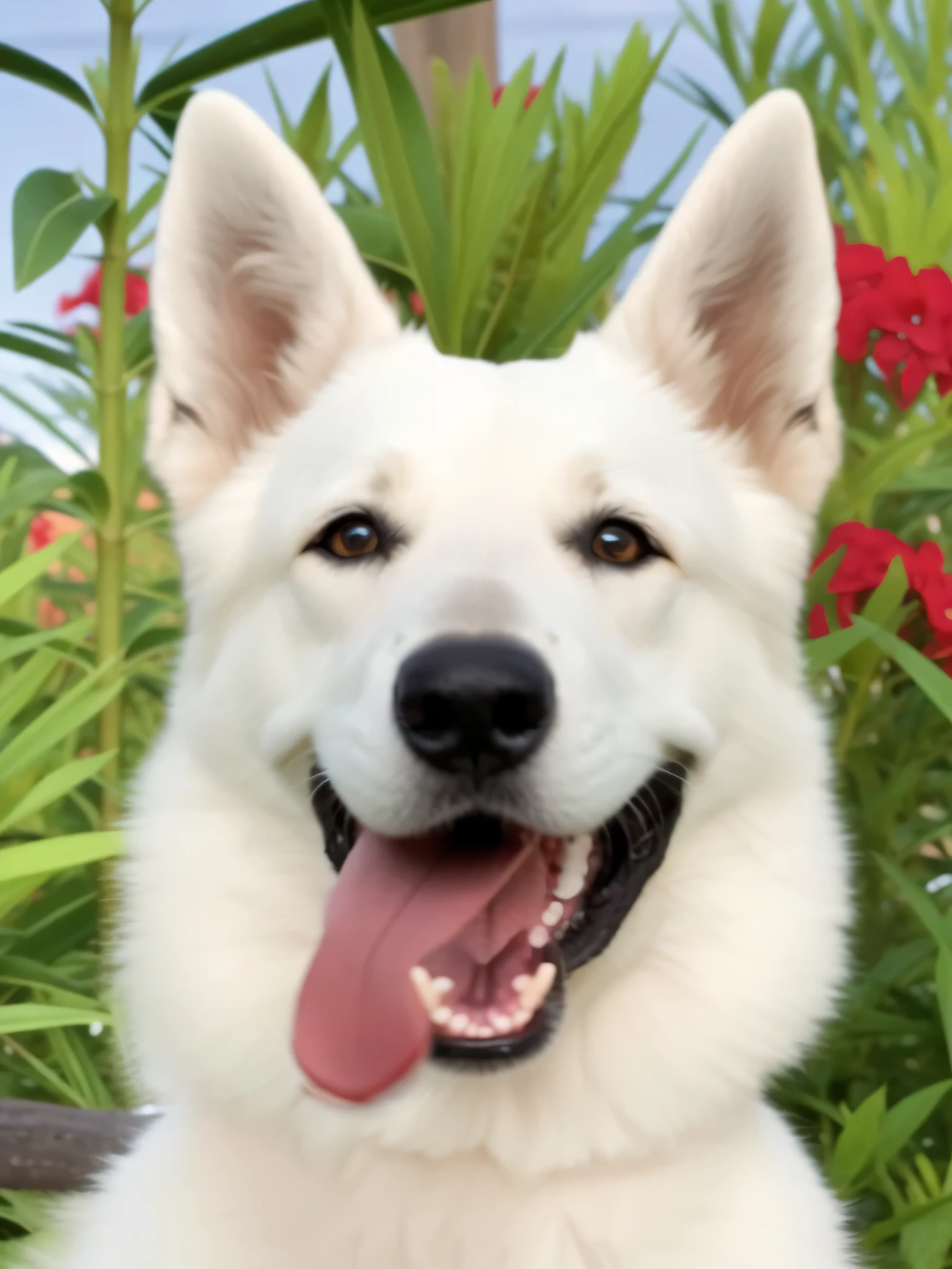 um cachorro muito bonito, Swiss Shepherd breed, their hair is long and well demarcated, their hair is long and silky, um cachorro muito foto, 4K HD resolution, imagem de alta qualidade, imagem premiada, Imagem da National Geographic com fundo granulado, imagem premiada, imagem premiada, hiperrealista, high resolution, muito detalhado, imagem premiada, muito detalhado, Qualidade HD