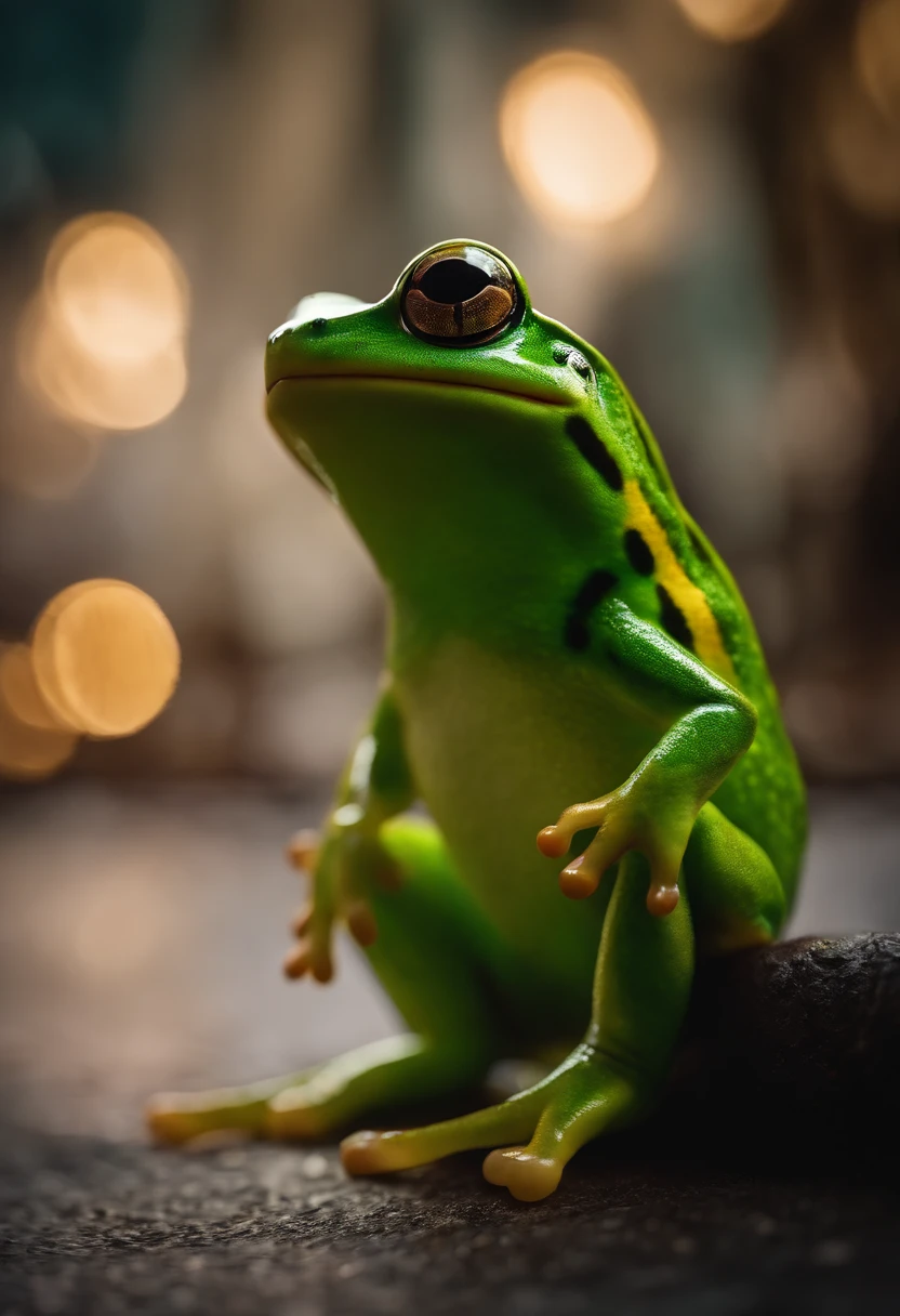 Frosch mit LGBT-Farben