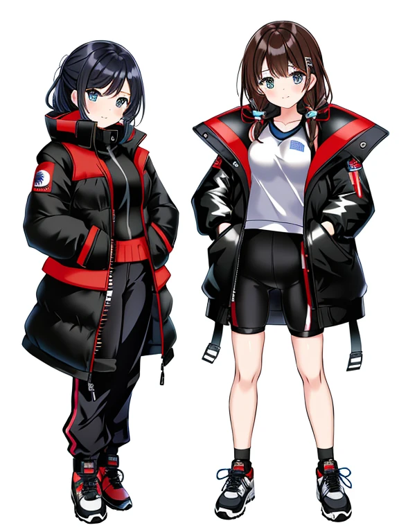 very detailed、masterpiece、(snow mountain background):1.3、a woman in a (white down vest at northface):1.4, white puffer vest and black pants posing for a picture, model is wearing techtical vest, sportswear, sportswear, かわいいsportswear, nanocarbon-vest, white!!, white coat, tech wear women pictures, 2 techwear women, catalog photo, stylish coat for rave, full body photo, future inflatable jacket, Miko, Kim Woo
