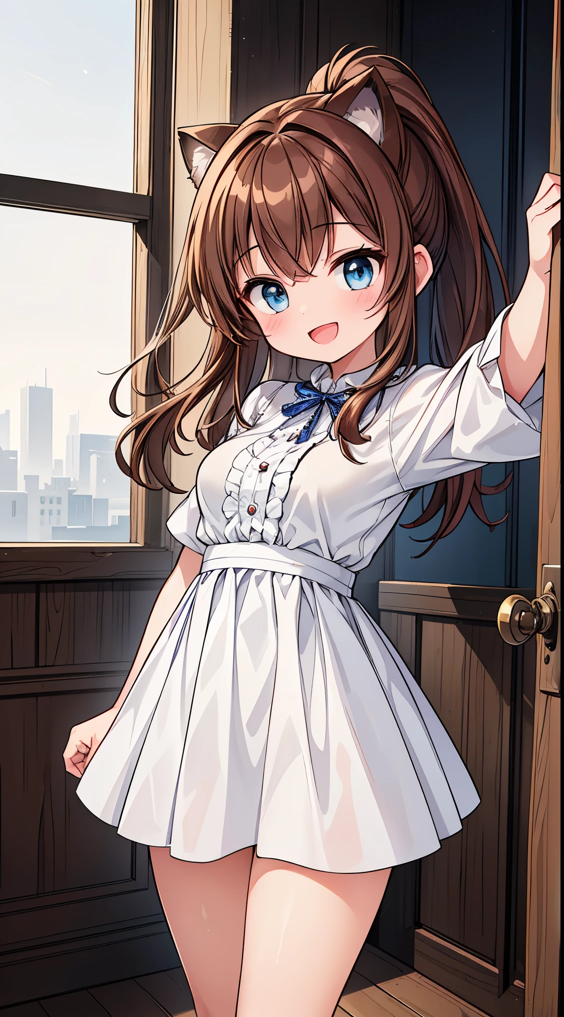 ultra-detailed, high resolution,(incredibly absurdness) ,extremely detailed CG unity 8k wallpaper, ((masterpiece)), ((top-quality)),
BREAK, 1 beautiful girl, ( girl),Solo,(Cute:1.5),(Chibi:0.6),(kawaii:1.5),(Lori:0.5),BREAK,1 beautiful girl, (17 years old detailed, colourfull, highest details, BREAK, (Huge breasts: 1. 2), Clear skin, Beautiful skin, Shy skin, 1 beautiful girl, (Brown hair:1.75), (Cat ears, Ponytail, medium-Long hair: 1. 2), (Light blue eyes, long eyelashes, Double eyelids: 1. 2),Solo,gleaming skin, Clear skin, Beautiful skin,(best quality face),(Top quality glowing eyes),(The best smile,:D:1.45), nose blush, sleepy, grin, open mouth,
BREAK,
country style, western-inspired clothing, cowboy boots, denim, plaid shirts, rustic accessories, earthy colors, casual comfort
BREAK
brutalist art, raw concrete, geometric forms, architectural sculptures, bold textures, industrial aesthetic, unadorned surfaces
BREAK
scientific discoveries, technological innovations, cutting-edge research, modern advancements, futuristic designs
BREAK
Victorian patterns, 19th-century designs, ornate motifs, intricate details, historical influence, decorative art, lavish aesthetics
BREAK
Illustrate a selfie-style image, capturing a personal moment, casual expressions, and a sense of candidness
BREAK
Illustrate a gravity controller, with the ability to manipulate gravitational forces, bending the laws of physics to their will
BREAK
Design a black-and-white image, emphasizing tones, contrasts, and textures without the distraction of color
BREAK
Illustrate the ruins of an ancient castle, with crumbling walls, mysterious passageways, and a sense
BREAK,wakame,wakame,wakame,(Cowboy Shot:1.4),
BREAK,(Blurry background:1.3),(absurderes, hight resolution, Super Detail Art),cel shading,Clear Color, Lonely optical effect, Beautiful pictures, Bright glow, mystic atmosphere,(Close-up of girl:1.1), Mystical light particle effect,manga influence, clean line drawings,