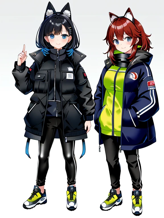 very detailed、masterpiece、(snow mountain background):1.3、a woman in a (white down vest at northface):1.4, white puffer vest and black pants posing for a picture, model is wearing techtical vest, sportswear, sportswear, かわいいsportswear, nanocarbon-vest, white!!, white coat, tech wear women pictures, 2 techwear women, catalog photo, stylish coat for rave, full body photo, future inflatable jacket, Miko, Kim Woo