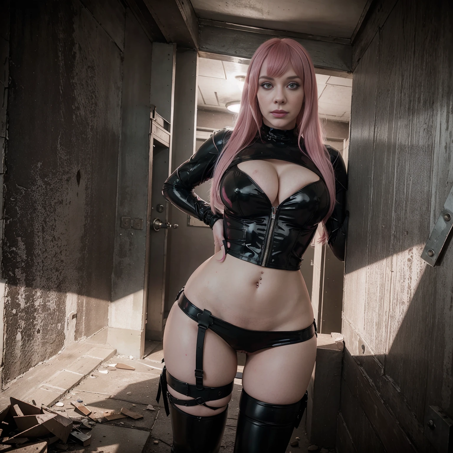 Glory hole full of horse sized penis | Huge breasts | Lewd | exposed | Splatter core | Pink haired | Pastel Goth aesthetic | Christina Hendricks type model | sporting ZIPPERS EVERYWHERE Kingdom Hearts style | Gaunt | albino | Zombie-goth | Beyond the veil | Elicit | vile | ichor | Universal Monster | Latex bandages | charged | heaving | overflowing tight latex bandage | hourglass proportions | Betty Page Bangs | Black Dhalia Smile |crimson tears | mad scientist labratory | haunted house background |