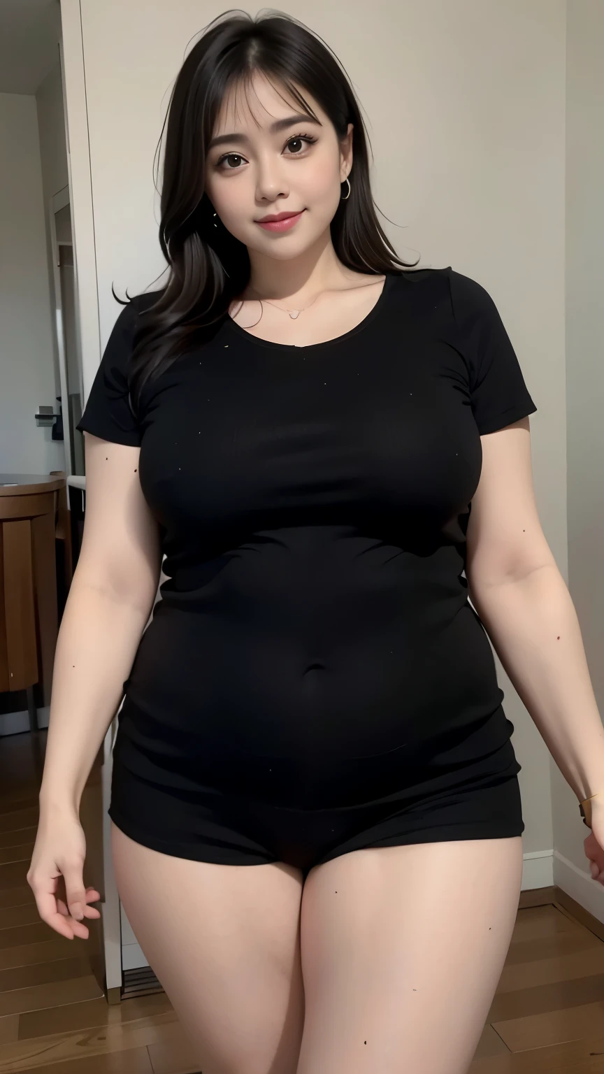 Mature female, chubby arm and thighs