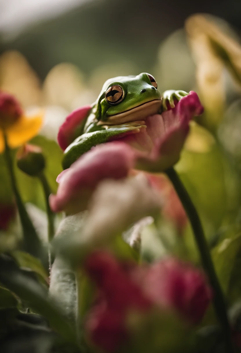 Frosch mit LGBT-Farben