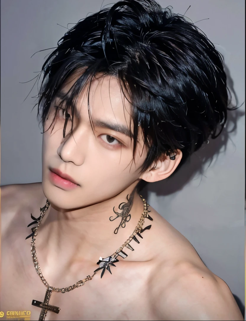 there is a man that is sitting down with a cell phone, Shinji, Marcos Lee, hyung tae, Kim Doyoung, inspirado em jeonseok lee, Hong junho hyung, adorable and pale korean face, taejune kim, lindo chad queixo, inspirado em Kim Myeong-guk, Shin Jeongho, Jimin\the right eyelid is swollenKim taehyung, rosto grande, 30 anos, barba pequena, bravo, chateado, bravo