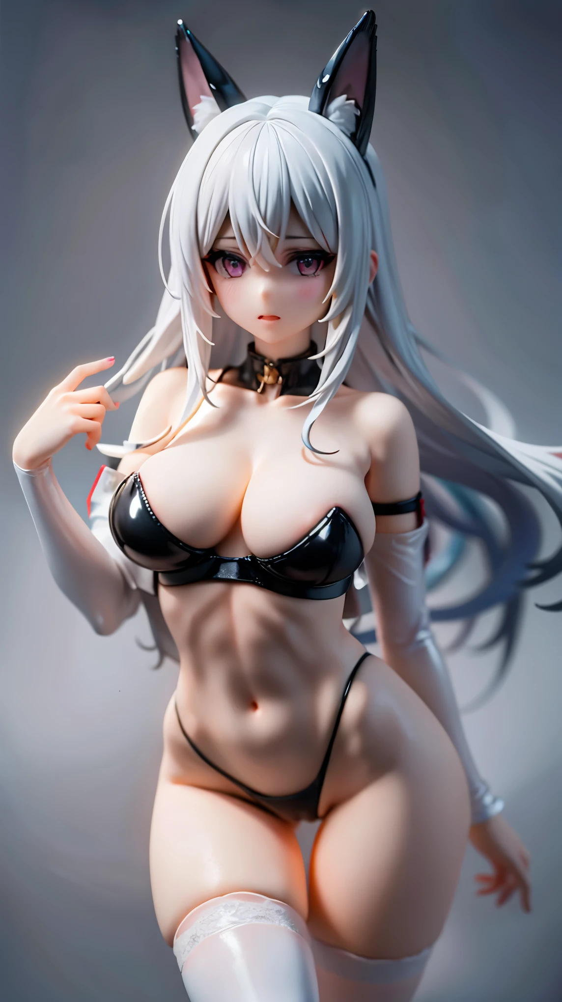 Android 21 for ta female students with big breasts, super thick, small waist, high details, hyper-realistic Unreal Engine, realistic hyper-realistic New Tokyo 8k highest resolution，Showing white legs，，hot pants，shorter pants，