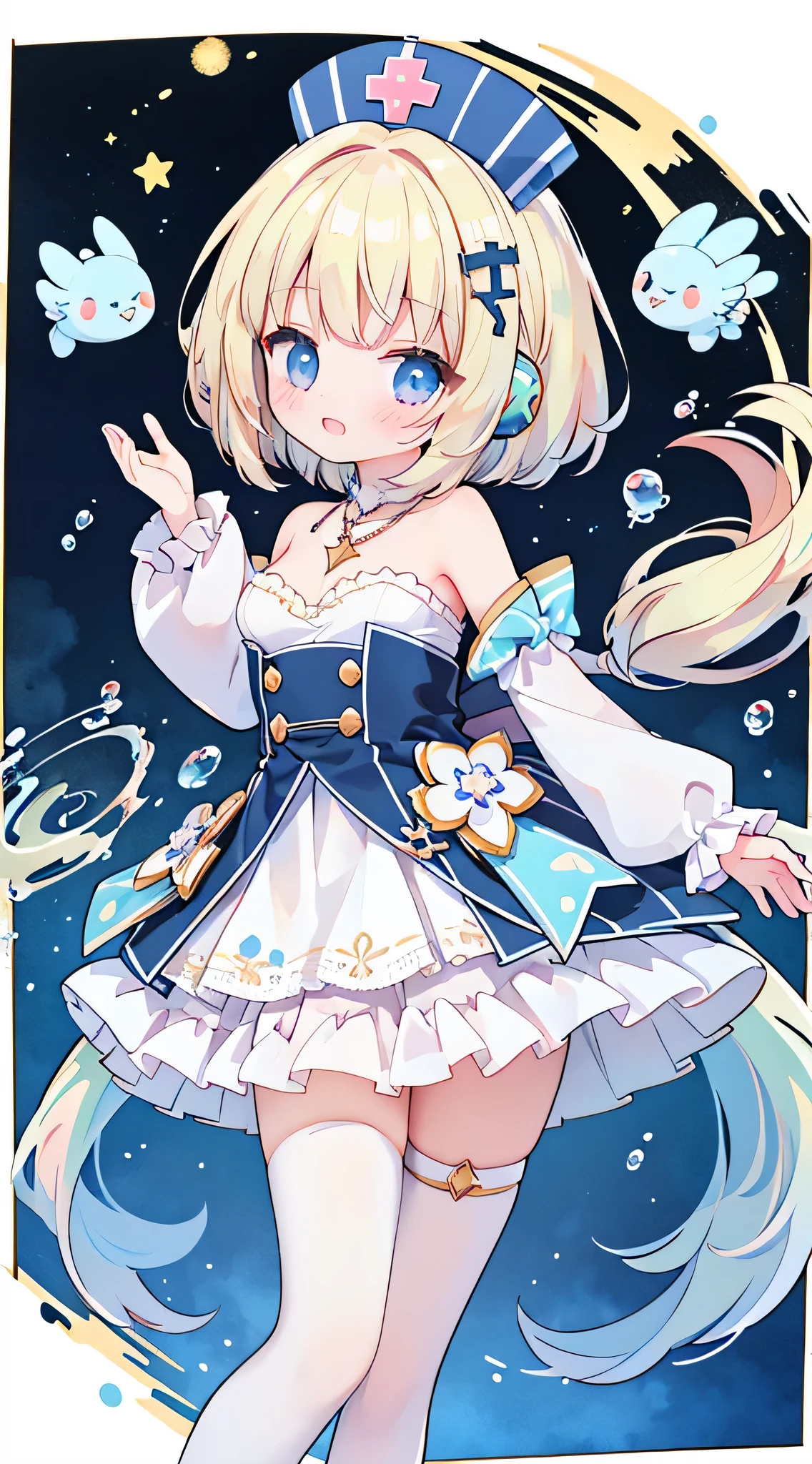 1girl、kawaii star fairy girl、Fantasy Eyes、