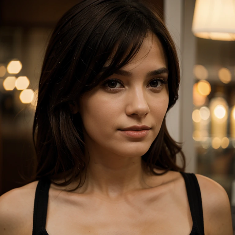 Fait moi une femme ultra réaliste brune 