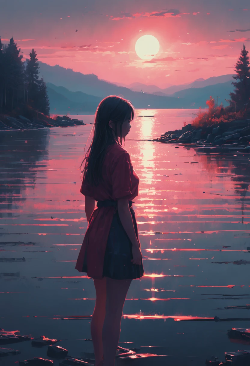35mm photo, 1 girl, by Alena Aenami, high details, super detail, highres, (best quality, masterpiece, Representative work, official art, Professional, 8k)