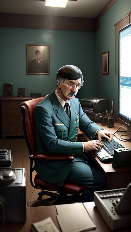 hitler seeing a laptop --auto --s2