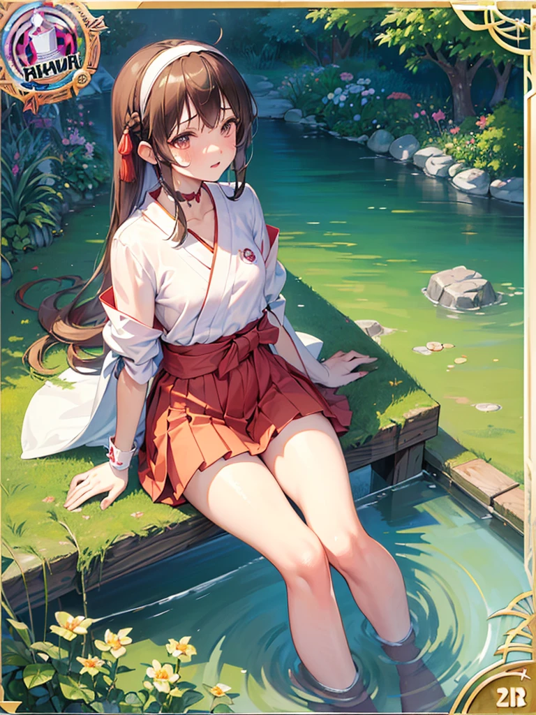 photo realistic, (masterpiece,best quality:1.4),(8k,raw photo,photo realistic:1.2), detailed skin, detailed face, ((1girl)),Japanese idol, cute face, girl, Not Safe for Work, (raw photo, photo realistic: 1.2), ALL Nudi-ty, nudi, (((NO panties))),nipp-les, Open twat, anus, went, (((hair of pubis, Not safe for work))), pubisure, (RED frilled japanese clothes), ((RED frilled hakama short skirt)), frilled, White frilled legwear, ankle boots, frilled choker, amulet, wrist cuffs, sash, frilled reg garter, (((No cloth))), cape, (((Holding a cute magic wand))), heart ring, ((long hair)), light brown hair, braid, brown eyes, straight hair, little 12years old,ite, cute, happy, medium breasts, small nipp-les, (((sitting spread legs))), kanzashi, (hairband), (((transparent fake phallus fuck,Not for safe work))), heart shaped pupils, medium bob,((puss juice, Sweat, Sweatdrop)), (((spread puss,Not Safe for Work))), (((ure-thra))), ((uterus)), ((clitoris)), urinates, anus, yumekawa,yumekawaii,pastel color,(wonderland garden:1.3),rainbow, imagination,(no gravity, floating Castle:1.4),heart background, beam of light, glittering ball of light, (water-color),((Multicolored lights)), (((trading card))),
