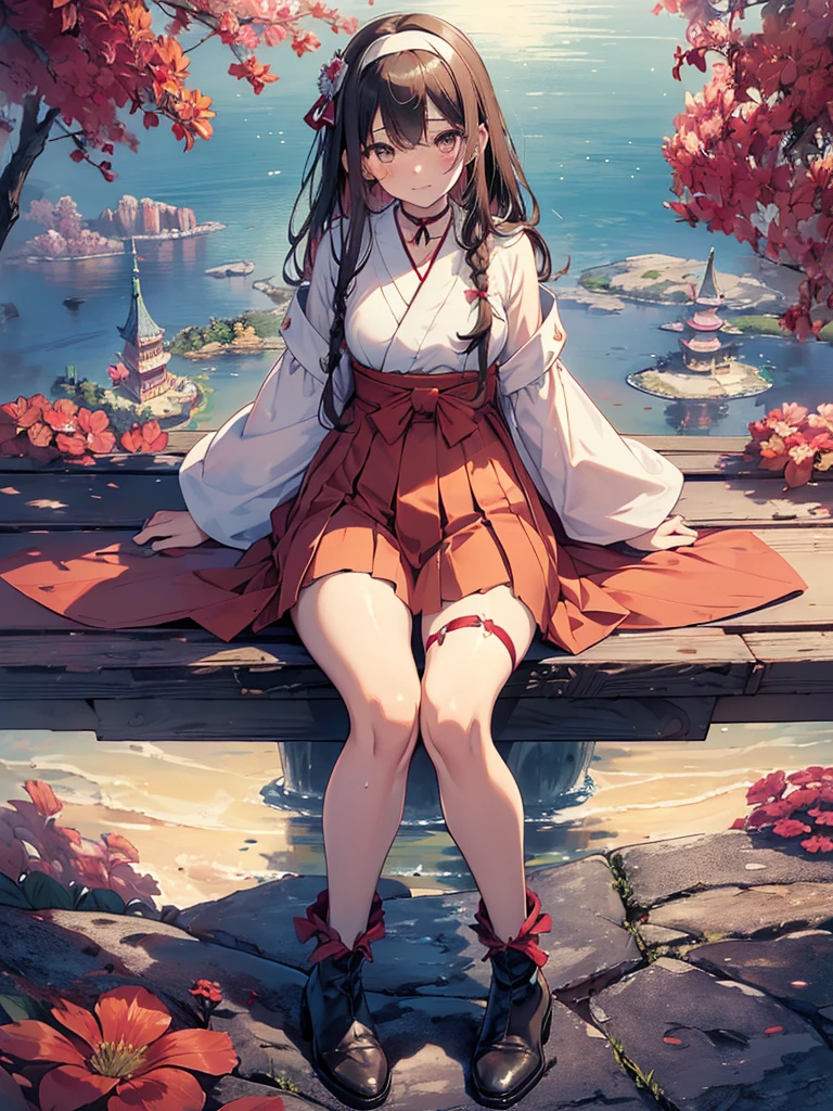 photo realistic, (masterpiece,best quality:1.4),(8k,raw photo,photo realistic:1.2), detailed skin, detailed face, ((1girl)),Japanese idol, cute face, little girl, Not Safe for Work, (raw photo, photo realistic: 1.2), ALL Nudi-ty, nudi, (((NO panties))),nipp-les, Open twat, anus, went, (((hair of pubis, Not safe for work))), pubisure, (RED frilled japanese clothes), ((RED frilled hakama short skirt)), frilled, White frilled legwear, ankle boots, frilled choker, amulet, wrist cuffs, sash, frilled reg garter, (((No cloth))), cape, (((Holding a cute magic wand))), heart ring, ((long hair)), light brown hair, braid, brown eyes, straight hair, little girl, 12years old, petite, cute, happy, medium breasts, small nipp-les, (((sitting spread legs))), kanzashi, (hairband), (((transparent fake phallus fuck,Not for safe work))), heart shaped pupils, medium bob,((puss juice, Sweat, Sweatdrop)), (((spread puss,Not Safe for Work))), (((ure-thra))), ((uterus)), ((clitoris)), urinates, anus, yumekawa,yumekawaii,pastel color,(wonderland garden:1.3),rainbow, imagination,(no gravity, floating Castle:1.4),heart background, beam of light, glittering ball of light, (water-color),((Multicolored lights)), (Design sheet:1.3), (multi-angle and detailed view:1.3),