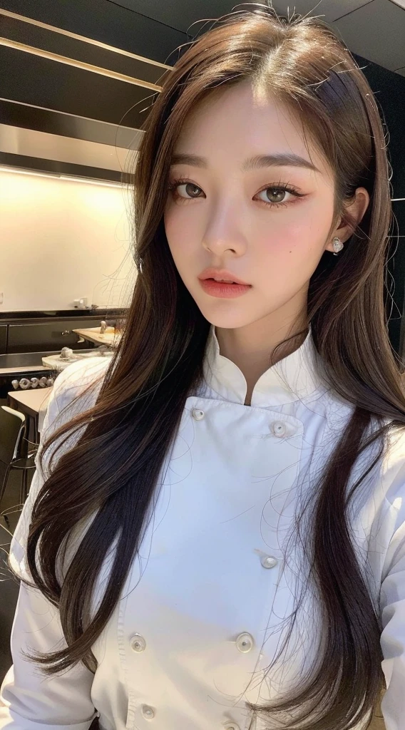 (1 Korean star with royal sister style), ((best quality, 8K, chef-d&#39;artwork: 1.3)), point focal: 1.2, proportions corporelles parfaites: 1.4, (Souris),  （Traçage de rayons）,larmoiement, Highly detailed face and skin texture, Beaux yeux, Double eyelids, Blanchit la peau, (Noir long droit: 1.3), (visage rond: 1.5), (Uniforme scolaire JK: 1.4), (Vue dentelle: 1.6),(Bas noirs cuissardes: 1.4),(Style J College:1.4),(Extremely perfect legs),(Décoration oreilles de chat:1.3)