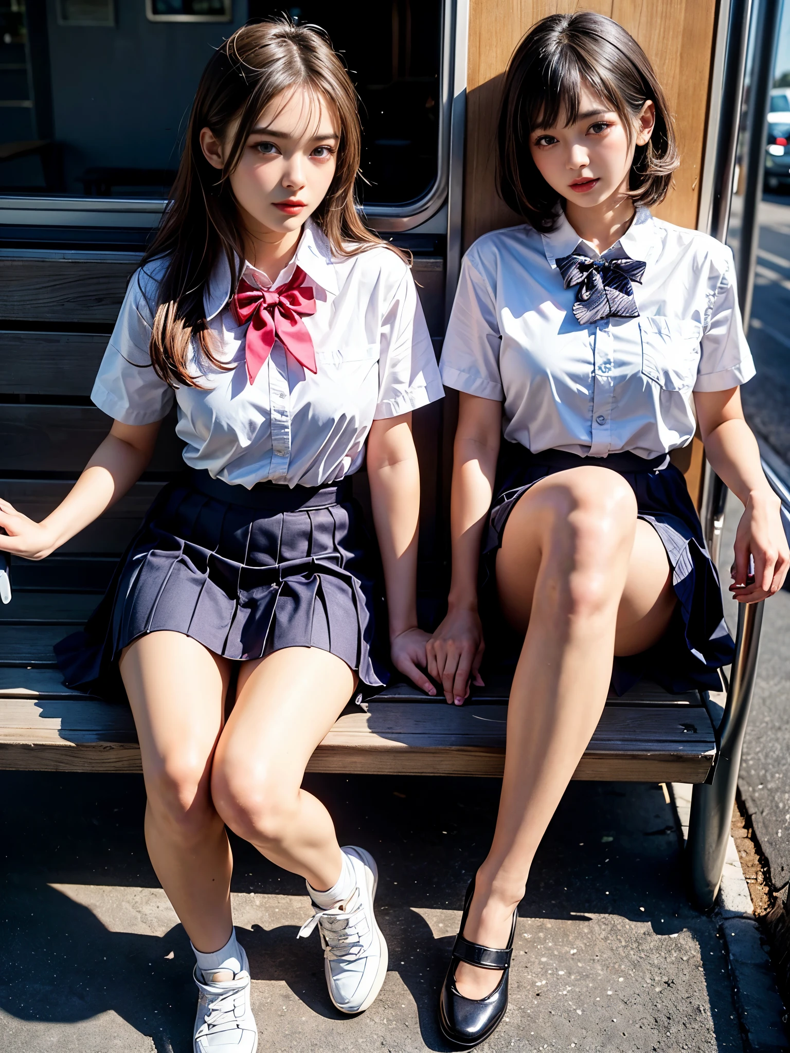 look viewer、looking at the camera