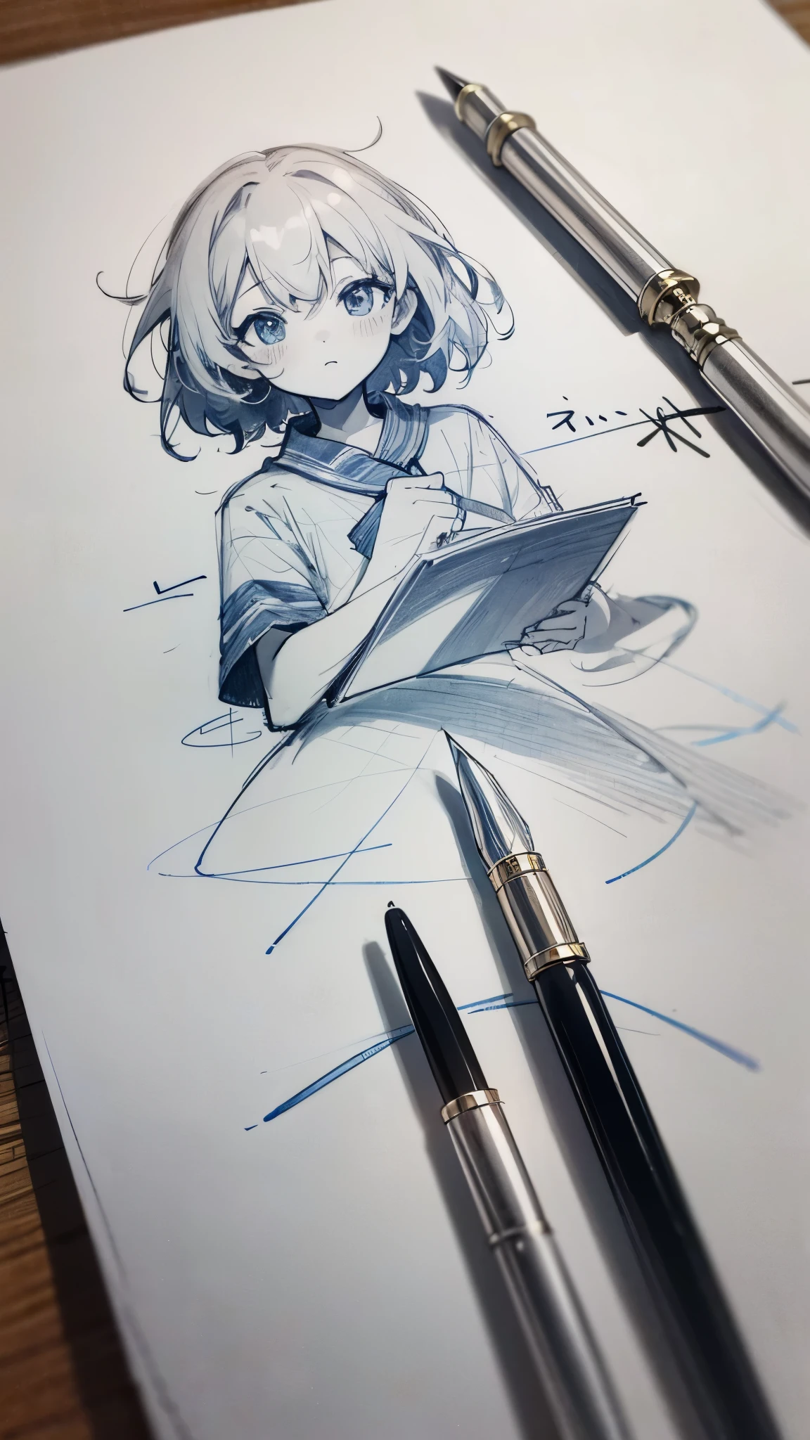 handwritten, sketch,