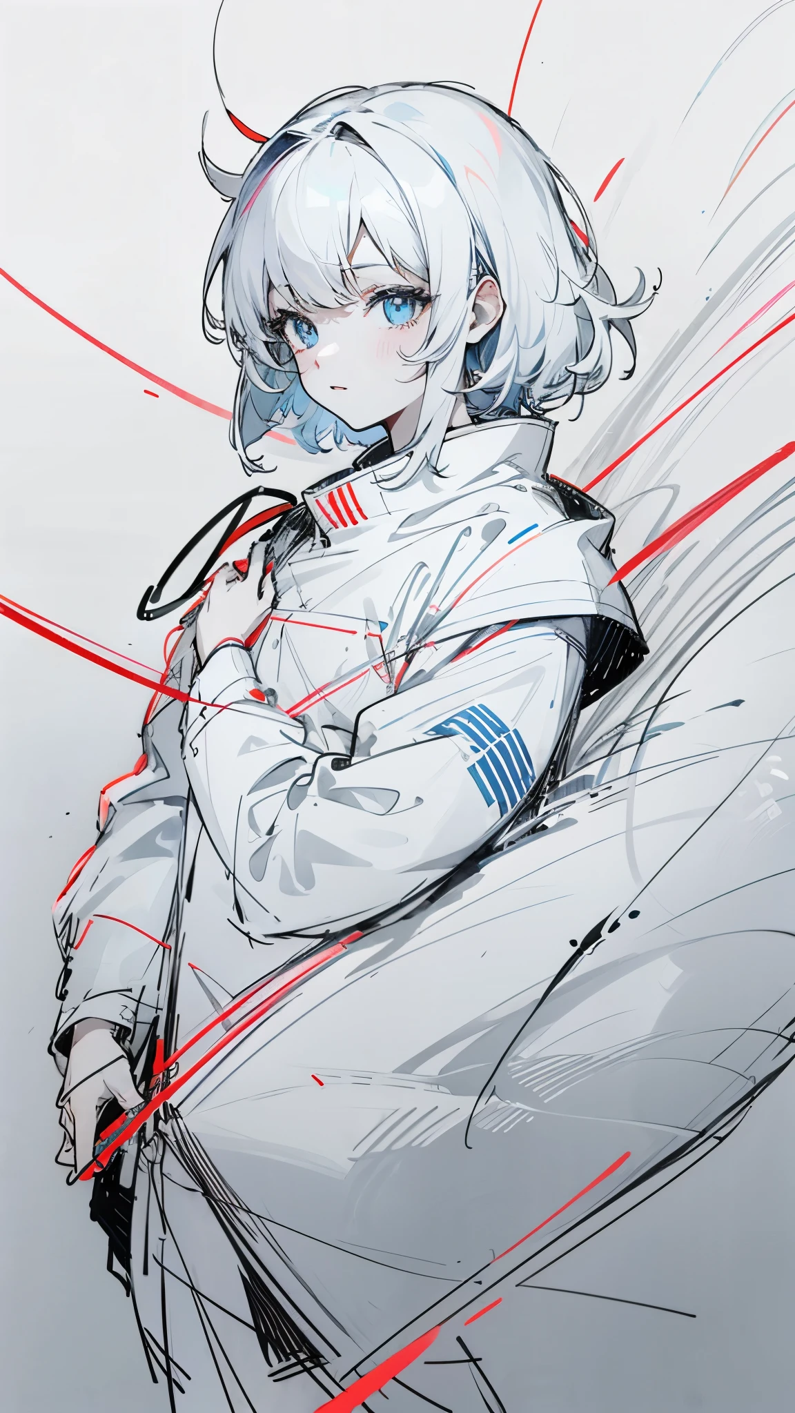 lineart, sketch,