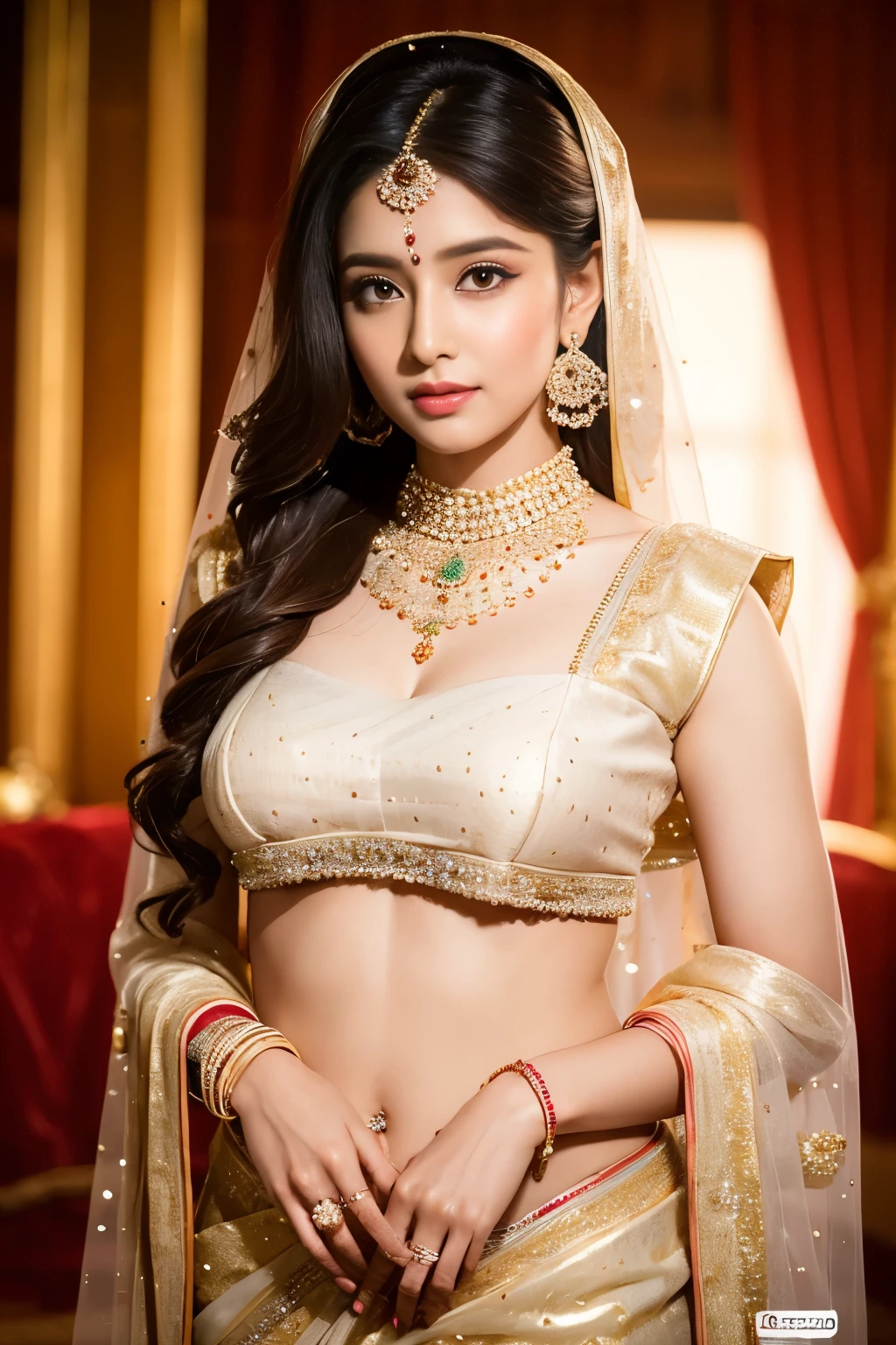 (Masterpiece,topquality)8k,32k,ultrarealistic           A mesmerizing blend of tradition and elegance, the beautiful bride is a sight to behold in her graceful saree and exquisite jewellery!(perfect eyes, lips, face,) lips are detailed, eyes on position, (huge breasts 1.2) 1girl, solo shoot, half body views, 

Make wedding planning easy and hassle free!⁠ ShaadikiTaiyari Aasaan Hai!⁠



#wedding #bridallook #indianwedding #weddingphotography #bridaljewellery #weddingmakeup #weddingsaree #shaadikitaiyari #weddinginspiration6