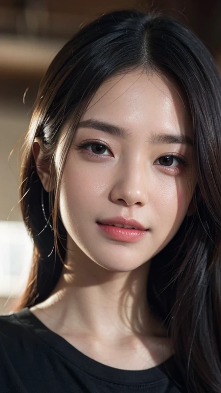 Realistic Face、25 year old beauty、Real Stick、8K、Masterpiece、Delicate face、Humans as well、Beauty、(Are standing),Soft Light,Put on a shirt ,Wearing high heels、Human-like skin,Realistic Face