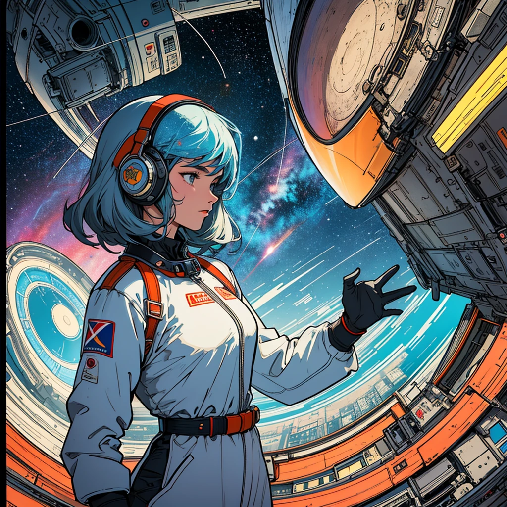 32k,highest quality,(Perfect One Woman),60's,70's,80's,old movie posters,universe,retro,vintage,bauhaus,abstract,Space Thriller Movie Poster,Futuristic,shape,OK,propaganda,war,universe飛OK士,cosmos,galaxy,satellite,satellite,mechanical,Geometric pattern,流線shape,meteor,meteorite,nostalgia,metropolis,