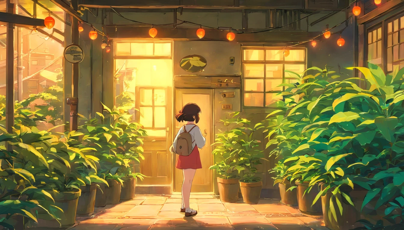 anime com fones de ouvido olhando por uma janela em uma cidade, garota lofi, anime vibes, arte lofistyle, estilo anime 4k, anime aesthetic, nightcore, lofi sente, arte lofi, Papel de parede de arte anime 4K, Papel de parede de arte anime 4k, Papel de parede de anime 4k, Papel de parede de anime 4K, lofi vibes and a plant