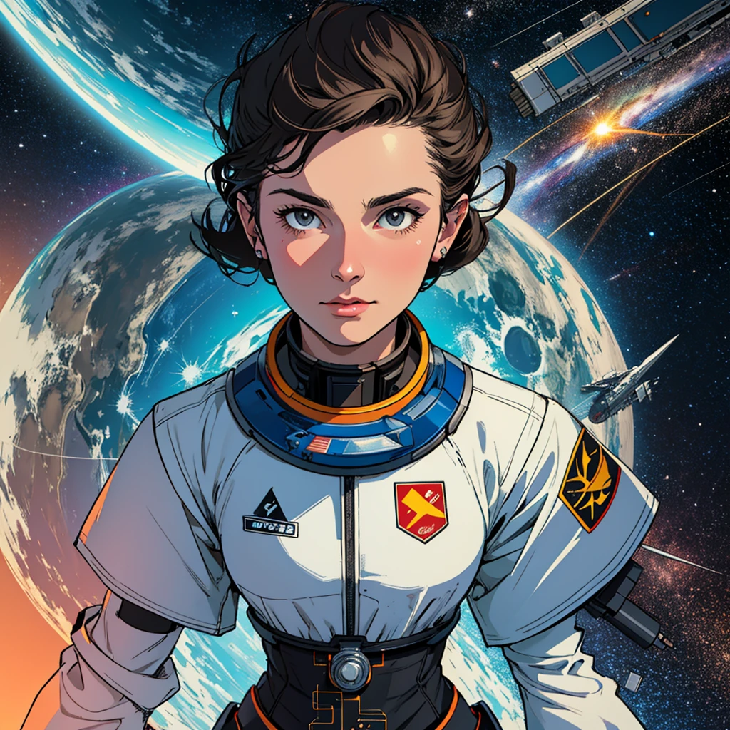 32k,highest quality,(Perfect One Woman),60's,70's,80&#39;s,old movie posters,universe,retro,vintage,bauhaus,abstract,Space Thriller Movie Poster,Futuristic,shape,OK,propaganda,war,universe飛OK士,cosmos,galaxy,satellite,satellite,mechanical,Geometric pattern,流線shape,meteor,meteorite,nostalgia,