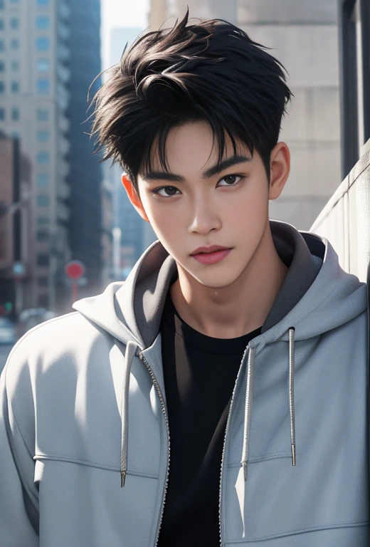 Close-up of people carrying backpacks on city streets, Cai Xukun, Kim Do-young, Shin Jinying, Male ulzzang, Inspired by Zhang Han, yanjun cheng, handsome japanese demon boy, Inspired by Bian Shoumin, jinyoung shin aesthetic, inspired by Yanjun Cheng, Good looking face, Realistic. Cheng Yi, wan adorable korean face