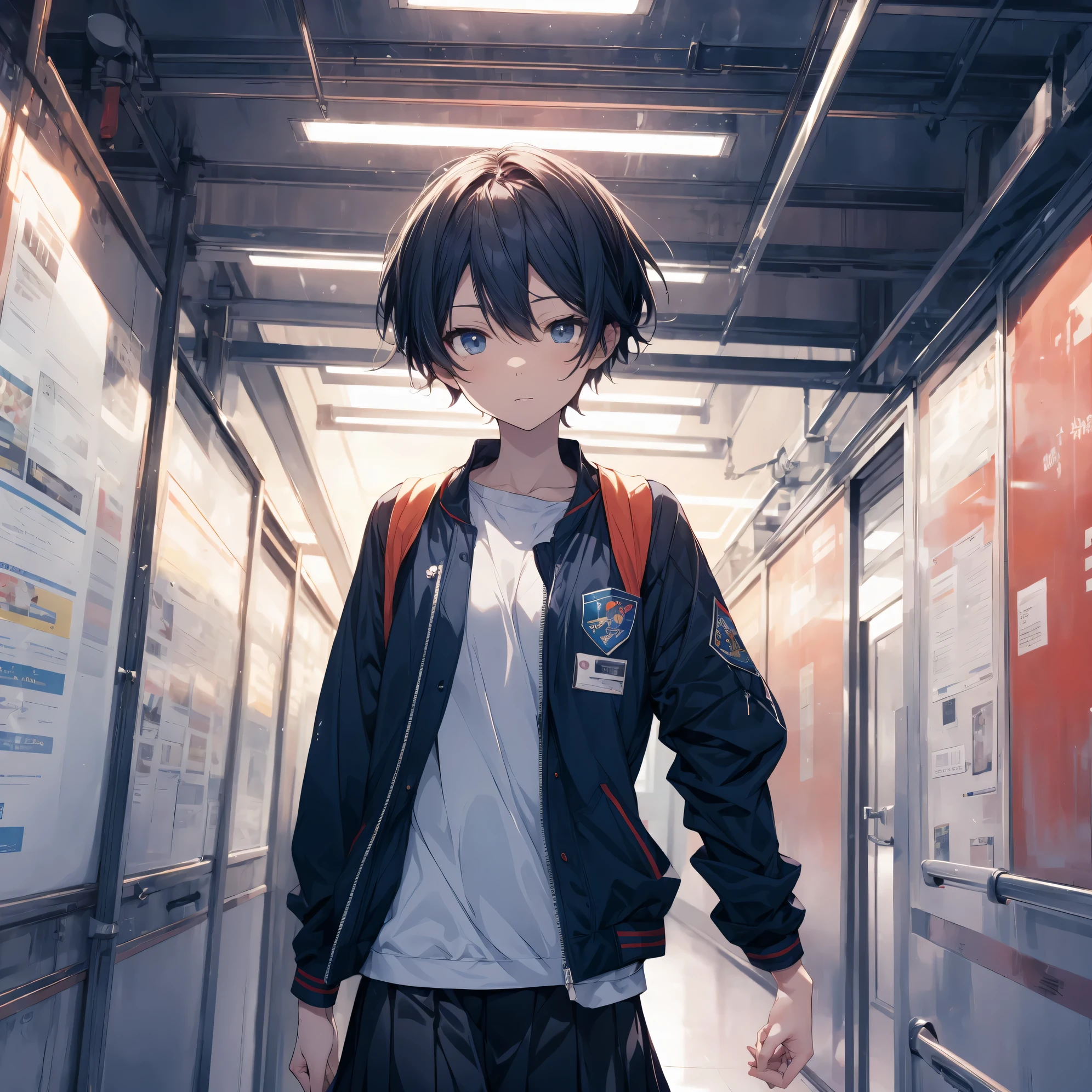 super highest quality, super detailed, High resolution, anime moe art style, best anime 8K konachan wallpaper, pixiv contest winner, perfect anatomy, break,(眠そうにalone学校へ行く女の子を描いてください. ),break, surreal high school girl, (alone,change, child,:1.3),All limbs, full finger,Middle school students, androgynous charm, (very short hair), messy hair, flat chest, small ass, between legs, Small black eyes,beautiful and fine eyes, Well-proportioned iris and pupils, disgusted eyes, High resolutionの詳細な髪, school uniform, (skirt), On the way to school. break,super dense skin, Best lighting by famous artists, 8K, figure,
