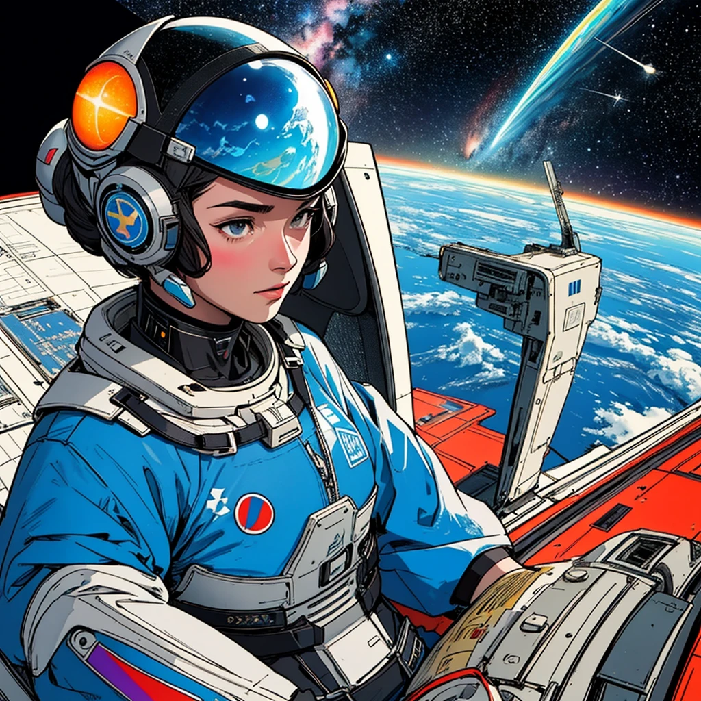 32k,highest quality,(Perfect One Woman),60's,70's,80&#39;s,old movie posters,universe,retro,vintage,bauhaus,abstract,Space Thriller Movie Poster,Futuristic,shape,OK,propaganda,war,universe飛OK士,cosmos,galaxy,satellite,satellite,mechanical,Geometric pattern,流線shape,meteor,meteorite,nostalgia,metropolis,vaporwave,mechanical,planet,