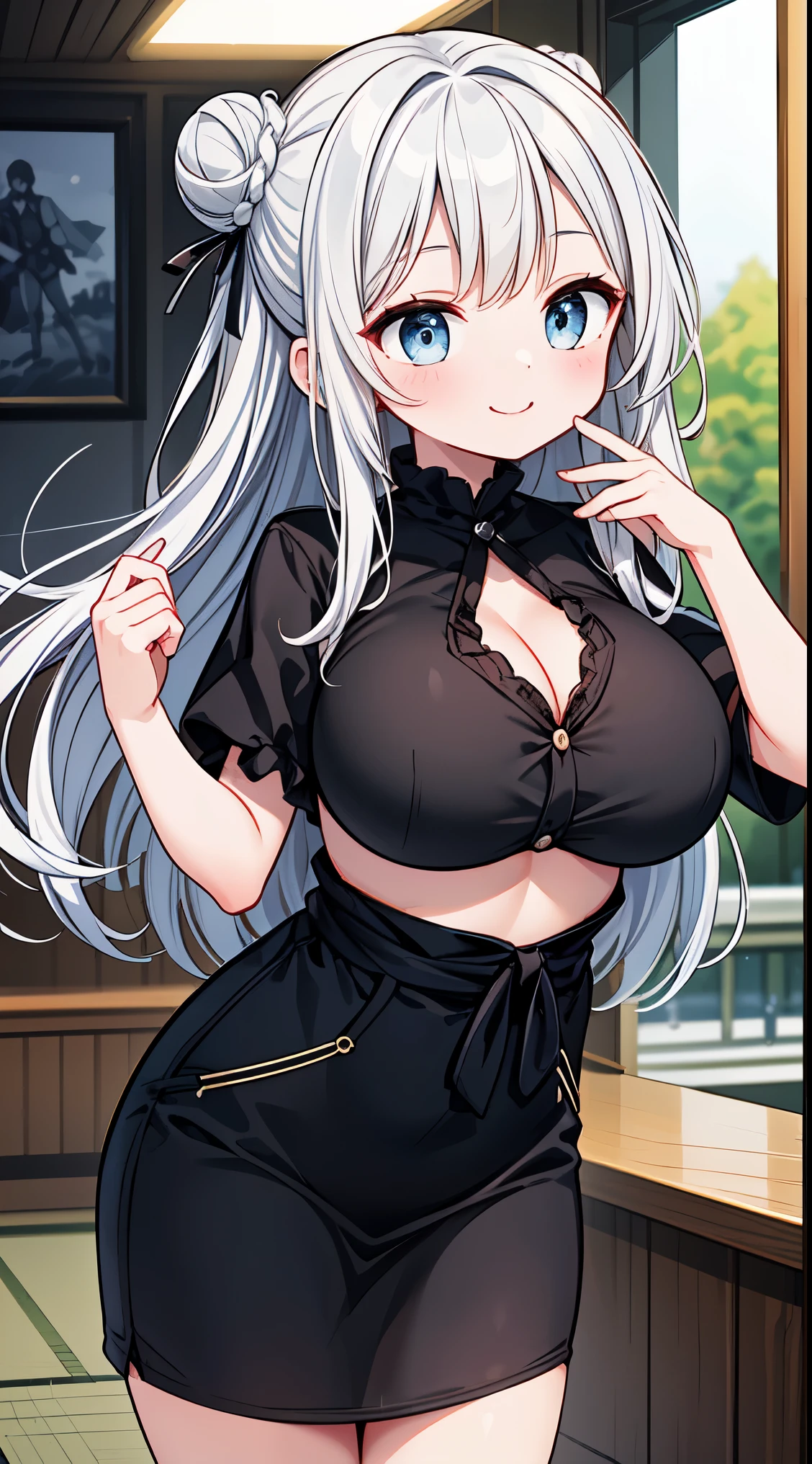 (masterpiece, top quality, best quality, official art, beautiful and aesthetic:1.2),ultra-detailed,intricate details,amazing illustration,award-winning art,atmospheric,
BREAK 1 beautiful girl, ( girl), Very detailed, colourfull, highest details, BREAK , 1girl in, (Cute:1.5),(Cool:0.8), (Beauty:1.5),(Chibi:0.5), (17 years oldl, Older sister, Unclear, Beautiful face of Japan:1.2) BREAK, (A detailed eye,Tsuriformes:1.2),(Silver hair,Long hair in a bun,Deco:1.8),(huge breasts:1.35),star eye silhouette, (long eyelashes, Double eyelids:1.2), cleavage, ,Swaying udder, Clear skin, Beautiful skin, Shy, Erect ,Clear skin, Beautiful skin, Shy, gleaming skin,(best quality face),(Top quality glowing eyes),(The best smile,Doya face:1.45), BREAK,
BREAK
country style, western-inspired clothing, cowboy boots, denim, plaid shirts, rustic accessories, earthy colors, casual comfort
BREAK
brutalist art, raw concrete, geometric forms, architectural sculptures, bold textures, industrial aesthetic, unadorned surfaces
BREAK
scientific discoveries, technological innovations, cutting-edge research, modern advancements, futuristic designs
BREAK
Victorian patterns, 19th-century designs, ornate motifs, intricate details, historical influence, decorative art, lavish aesthetics
BREAK
Illustrate a selfie-style image, capturing a personal moment, casual expressions, and a sense of candidness
BREAK
Illustrate a gravity controller, with the ability to manipulate gravitational forces, bending the laws of physics to their will
BREAK
Design a black-and-white image, emphasizing tones, contrasBREAK,wakame,wakame,wakame,(Cowboy Shot:1.4),
BREAK,(Blurry background:1.3),(absurderes, hight resolution, Super Detail Art),cel shading,Clear Color, Lonely optical effect, Beautiful pictures, Bright glow, mystic atmosphere,(Close-up of girl:1.1), Mystical light particle effect,manga influence, clean line drawings,