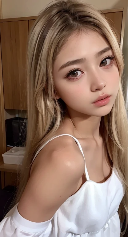 one girl, (a beauty girl, delicate girl:1.3), (s old, loli:1.break, nsfw, (nipple:1.3),
break, very fine eye definition, (symmetrical eyes:1.3),
break, (crawling posture, on all fours:1.3), (bedroom:1.2),
break, small breasts, brown eyes, parted bangs, brown hair, petite girl,
break, (eyes and faces with detailed:1.0),
break, (masterpiece, best quality, ultra detailed, detailed face, 8k)