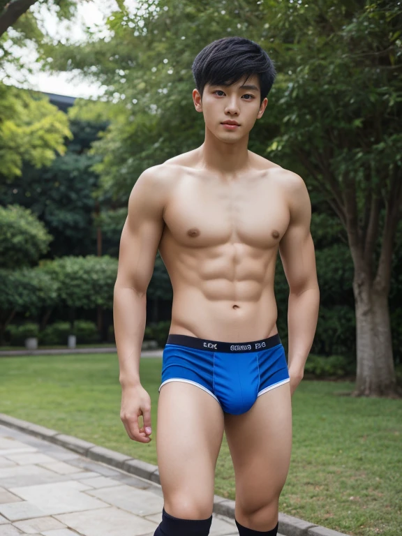teenagers , young , light-skin , wearing an dark blue sexy underwear, tmasterpiece,k hd,the feet ,black long socks,The barefoot , blue colour , handsome and cute , extreme cute boy , white skin , dark blue underwear boxers shorts , extremely tall and cute boy ,oppa model , handsome model , full body , dark blue boxers underwears short shorts , black socks , white light-skin , Chinese model , young boy , white skin , handsome and extremely cute , blue boxers underwear shorts , long black socks , handsome model , at the park , jogging , model oppa , long legs , jogging , running , high knee black socks ,black long socks , stand up , extremely tall , extremely high , blue underwears , blue sports underwear , long black socks , clean and white legs , Chinese model , extremely long legs , looking at the camera , clean and white thigh , heavy bulge , kid face , baby face , wearing jacket , blue underwears boxers , light and white skin , Chinese model , strike a pose , sexy pose , horny boy , high knee black socks , long black socks , japanese gym short shorts