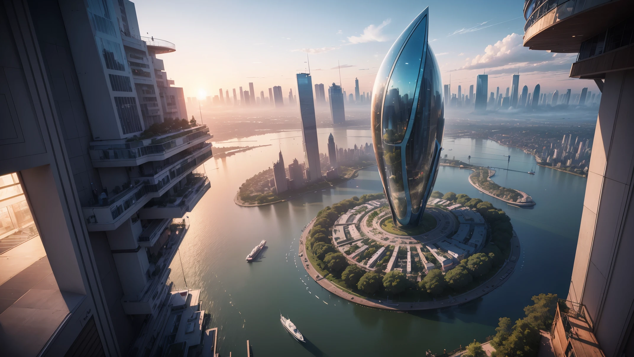 (Best quality,4K,8K,A high resolution,Masterpiece:1.2),Ultra-detailed,(Realistic,Photorealistic,photo-realistic:1.37),Futuristic floating sky city,Futuristic technology,Huge urban high-tech tablet platform,Airship,Floating in the sky,Futuristic city,Small airships around,High-tech hemispherical platform,Colorful lights,Advanced architecture,Islamic architecture,modern architecture,skyscraper,Access the cloud,Scenic beauty,view over city,Impressive design,Blend seamlessly with nature,energetic and vibrant atmosphere,Futuristic transportation system,Parking is suspended,Transparent path,Lush greenery,Sky gardens,cascading waterfalls,Magnificent skyline,reflections on the water,Sparkling river,Architectural innovation,futuristic skyscrapers,Transparent dome,The shape of the building is unusual,Elevated walkway,Impressive skyline,Glowing lights,Futuristic technology,Minimalist design,Scenic spots,Panoramic view,Cloud Piercing Tower,Vibrant colors,epic sunrise,epic sunset,Dazzling light display,magical ambiance,The future city,Urban Utopia,LuxuryLifestyle,Innovative energy,sustainable development,Smart city technology,Advanced infrastructure,Tranquil atmosphere,Nature and technology live in harmony,Awesome cityscape,Unprecedented urban planning,Architecture connects seamlessly with nature,High-tech metropolis,A cutting-edge engineering marvel,The future of urban living,Visionary architectural concept,Energy-efficient buildings,Harmony with the environment,A city floating above the clouds,Utopian dreams become reality,The possibilities are endless,State-of-the-art transportation network,Green energy integration,Innovative materials,Impressive holographic display,Advanced communication system,Breathtaking aerial view,Quiet and peaceful environment,Modernist aesthetics,Ethereal beauty