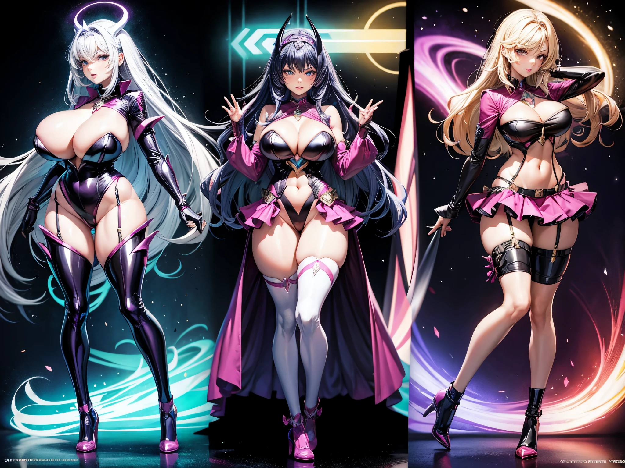 Supervillainess hypnotic bimbo, (full body:1.5)