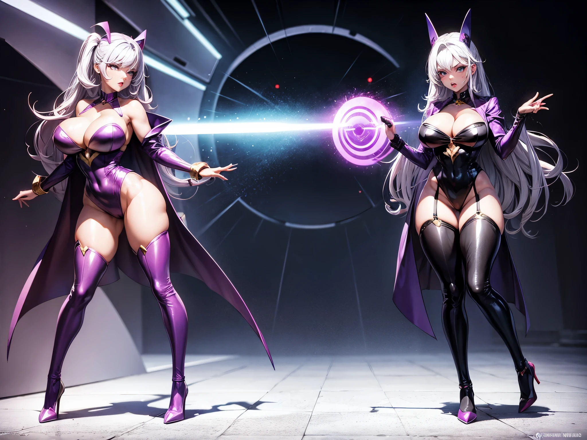 Supervillainess hypnotic bimbo, (full body:1.5)
