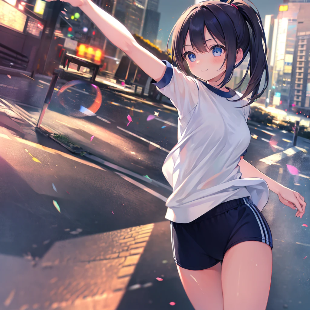 1girl, running road, Ekiden, blue bloomer, fit T-shirts, sweat, full body shot, smile, see-through bangs, ponytail,
photographrealistic, Sense of depth, Absurd resolution, High resolution, 8K, 4K, detail, Best Quality, (Raw photo, Best Quality, masters:1.2), (Realistic, Photorealsitic:1.37), ultra-detailliert,