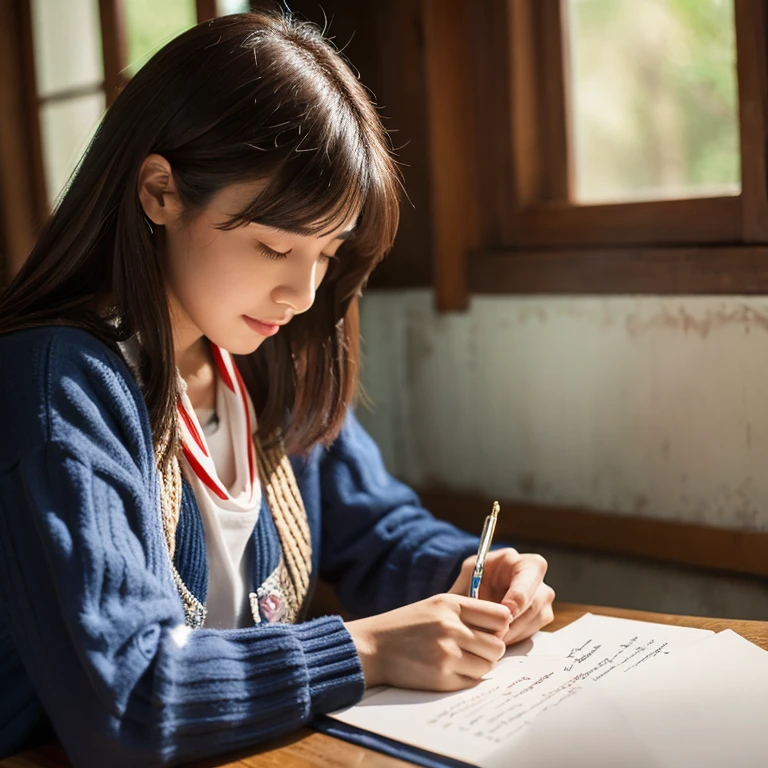 woman writing letters　spiritual amulet