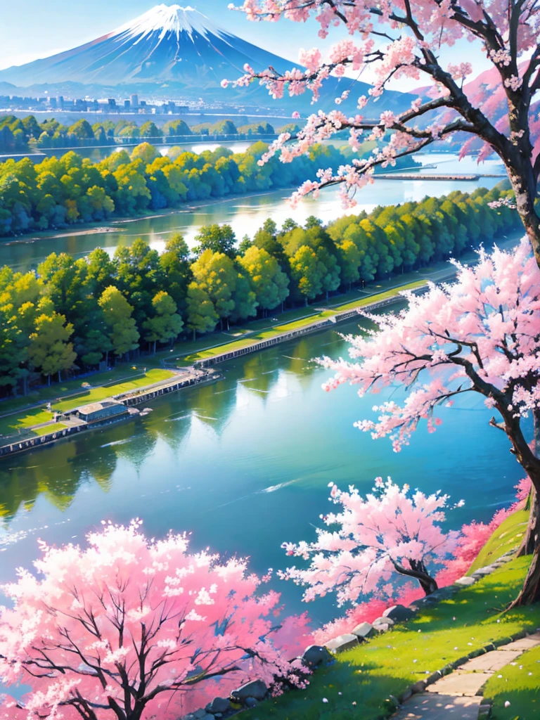 River banks, Fuji Mountain, best shot,