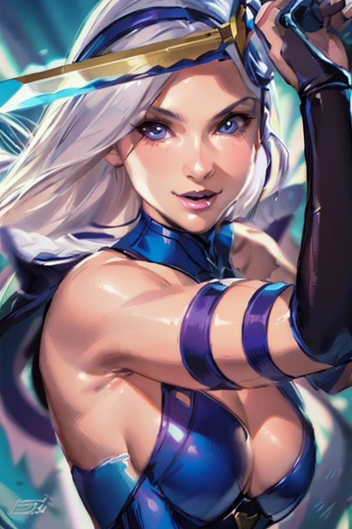 Psylocke en alta calidad, altamente realista, bien definida, una humana con cosplay, renderizar, diosa, hermosa chica natural, Un primer plano de una mujer con una espada en la mano, psylocke, personaje de videojuego katana zero, extremely detailed artistic germ, estilo artgerm, estilo artgerm, artgerm comic, Kate Bishop, Arte Artgerm, artgerm detallado, en estilo de artgerm, graphic artist artgerm, germen de arte de tendencia