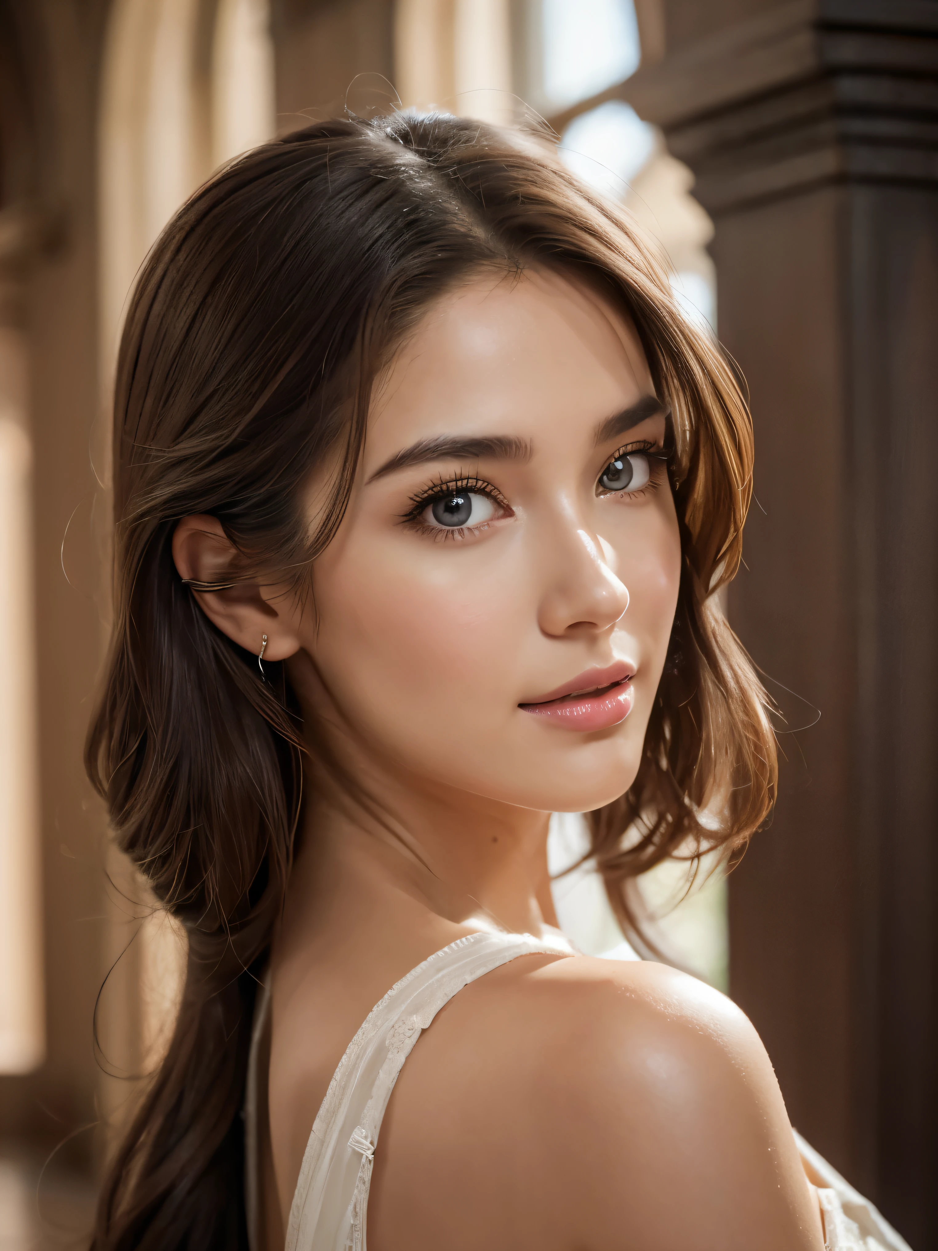 Model shooting style, (Very detailed CG unity 8k wallpaper..), ภาพถ่ายเต็มตัวของงานศิลปะที่beautifulที่สุดในโลก, ภาพที่beautifulงามbeautifulงามสมจริง, super realistic super detailed photo, beautiful girls as female dancers enter the Loggia dei Lanzi of Florence.,การแต่งกายที่complex, banquet, crowd, [smile a little], (Background sculpture of Hercules), (princess eyes, shining pupils), รายละเอียดสมมาตรดวงตาสีน้ําตาลแดงที่beautifulงาม, beautiful, detailed face, มีHighly detailed, Lively, beautiful professional oil painting by Ed Blinkey., Atey Ghailan, Studio Ghibli, Jeremy Mann, Greg Manchess, Antonio Moro, ArtStation Trends, Trend CG Society, complex, Highly detailed, Sharp focus, miraculous, Realistic Painting Art,