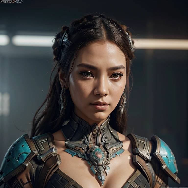 symmetry!!  cyberpunk alien empress goddess mecha portrait in horizon zero dawn style, beautiful, intricate, graceful, highly detailed indonesian woman, digital painting, art station, concept art, smooth, sharp focus, illustration, art by artgerm and greg rutkowski and alphonse mucha, 8k