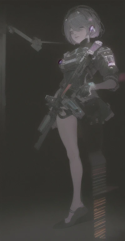((The best quality)), ((Masterpiece)), (Very detailed:1.3), ..............3D, beautiful (Cyberpunk:1.3) hacker woman, short hairstyle,short hair, Return to viewer, Thick hair, Operating computer terminal, head mounted display, computer server, LCD screen, fiber optic cable, Company logo, HDR (High Dymanic Range), ray tracing, NVIDIA RTX, super resolution, Unreal 5, Subsoil Scatter, PBR texture, Post-processing, Anisotropic filtering, depth of field, maximum sharpness and sharpness, Multilayer textures, Albedo y Highlight Maps, Surface shading, Accurate simulation of light-material interactions, perfect proportions, octane rendering, duotone lighting, Low ISO, white balance, rule of thirds, wide opening, 8K RAW, efficient sub-pixels, sub-pixel convolution, glow particles, dynamic pose