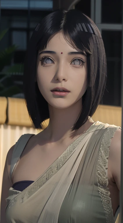 20 Years Old goddess fashion mode,brown skin,dressed Sari,Happy expression on face,at the night,backlight, extremely realistic, 8k, insane details, intricate details, cinematic color graded,Color Grading, Editorial Photography, Photography,sharp focus, taken with a 60mm lens, ISO 300, f/4, 1/200th