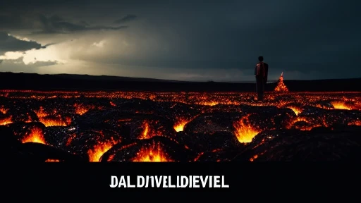UHD image quality, The background is hell, lava, Dark sky, there is a devil, man and devil talking, With Japan people、There is a man who is a politician, Man is wearing a suit
