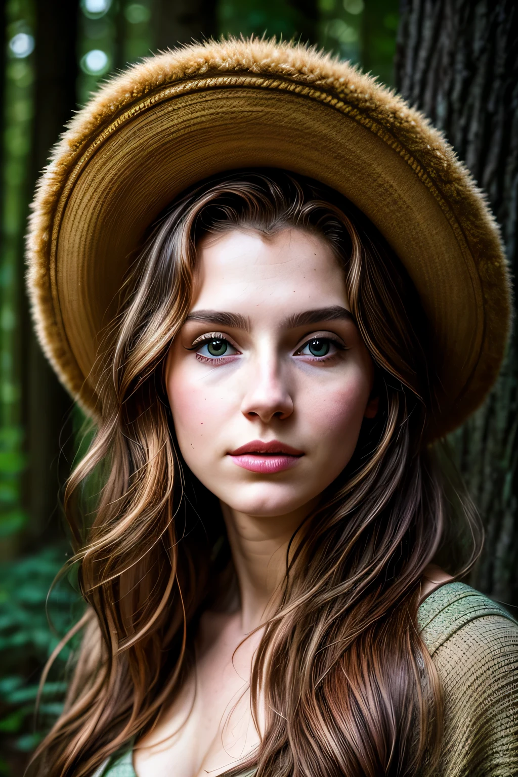 ((julie zenatti)), portrait photography, ((20yr old female)), highest quality, portrait, movie, professional photos, (rich colors), (Natural light), surreal, realistic texture, Super detailed、masterpiece、highest quality、ultra high resolution, sexy, Friends of the Forest