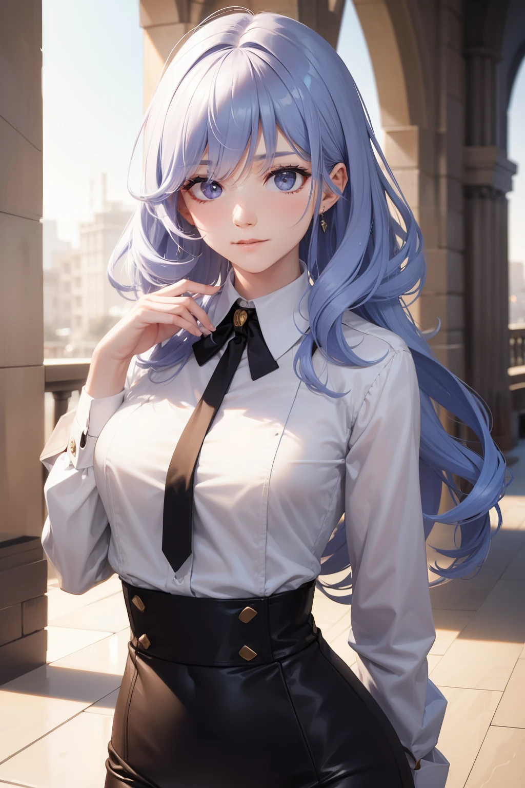 long curly haircut nonbinary, androgynous person, 4K, High resolution, realist, hurry up hair
